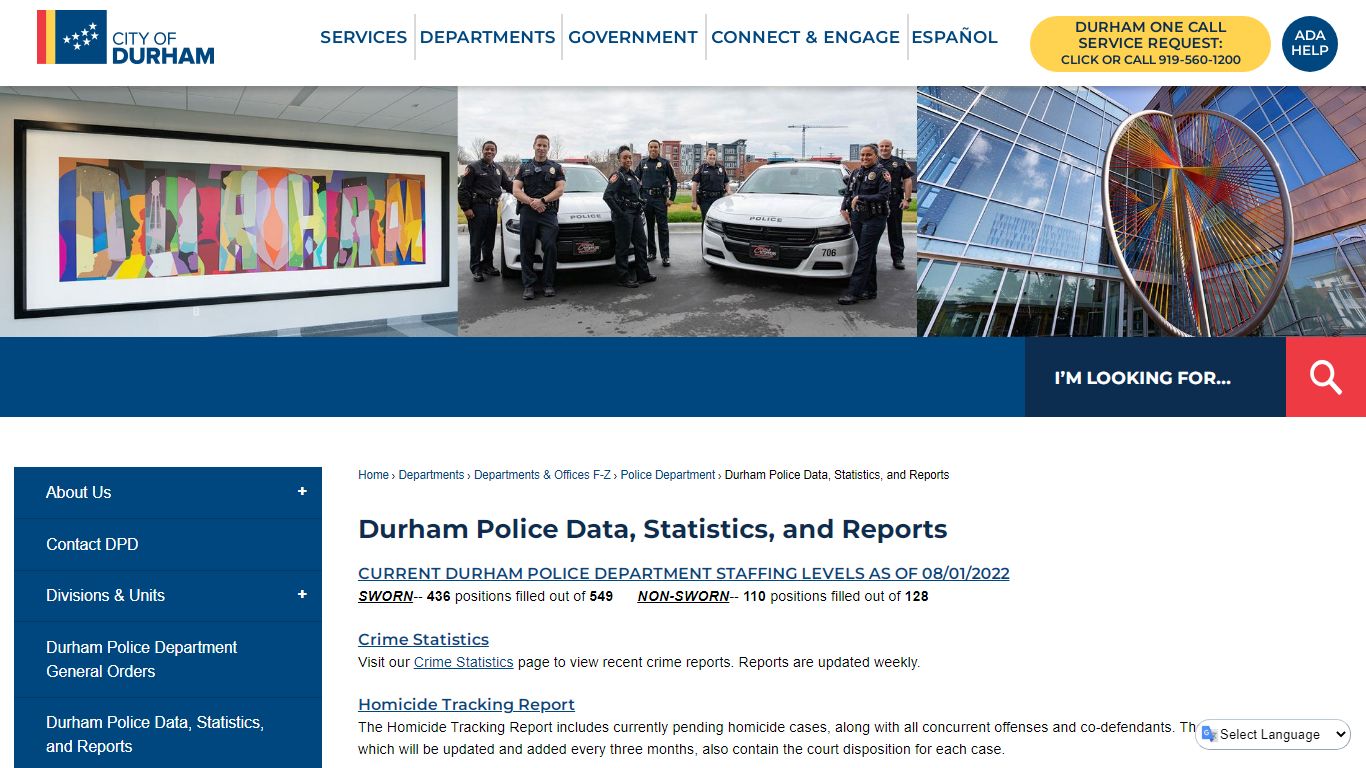 Durham Police Data, Statistics, and Reports | Durham, NC